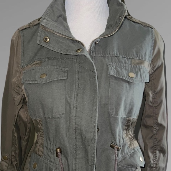 American Rag Olive Green Military Utility Jacket - Picture 5 of 16